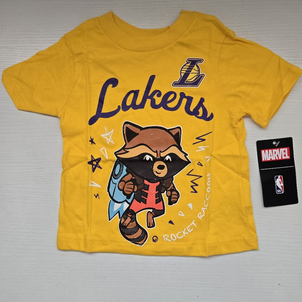 New Marvel Kids Lakers Yellow T-Shirt